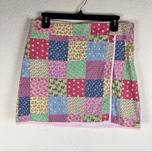 Vineyard Vines pastel patchwork wrap short skirt in size 6